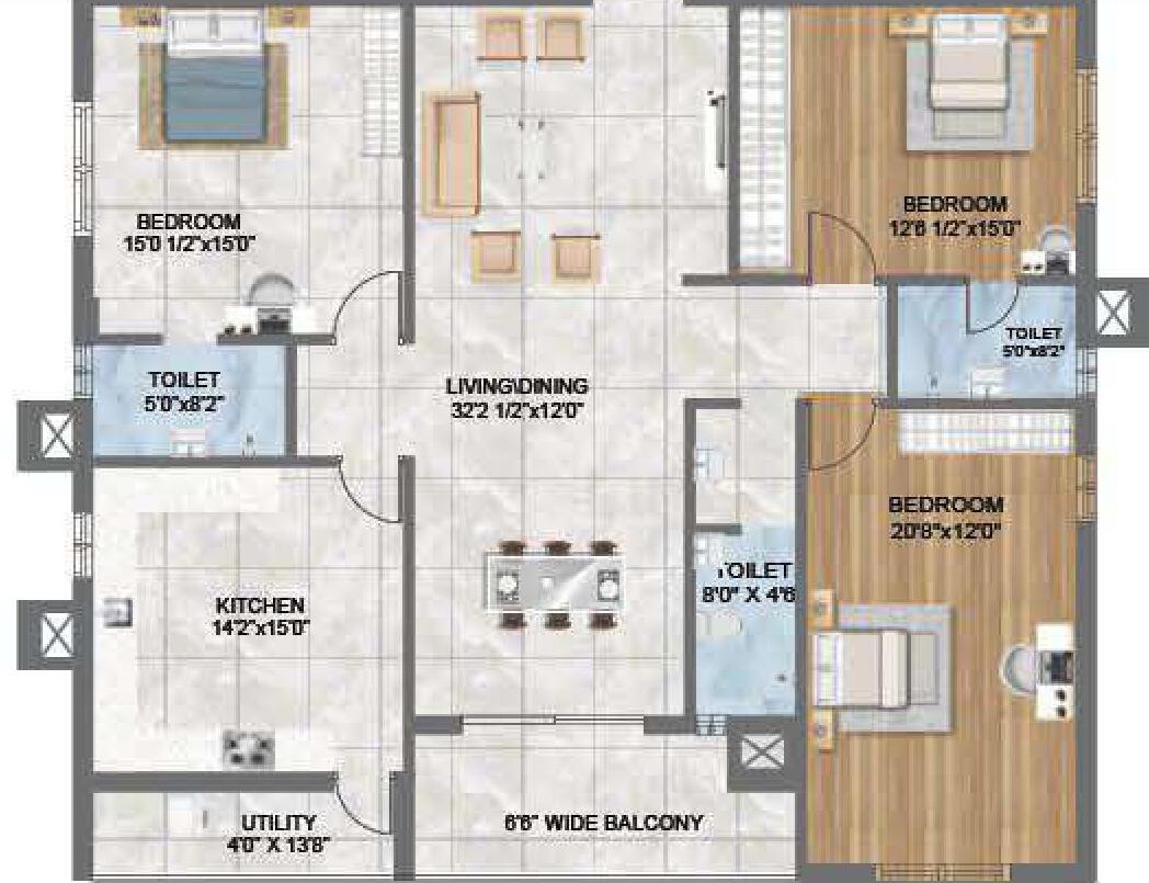 Madhu Parkville Nallagandla Tellapur Road, Hyderabad Apartments properties JLL Homes